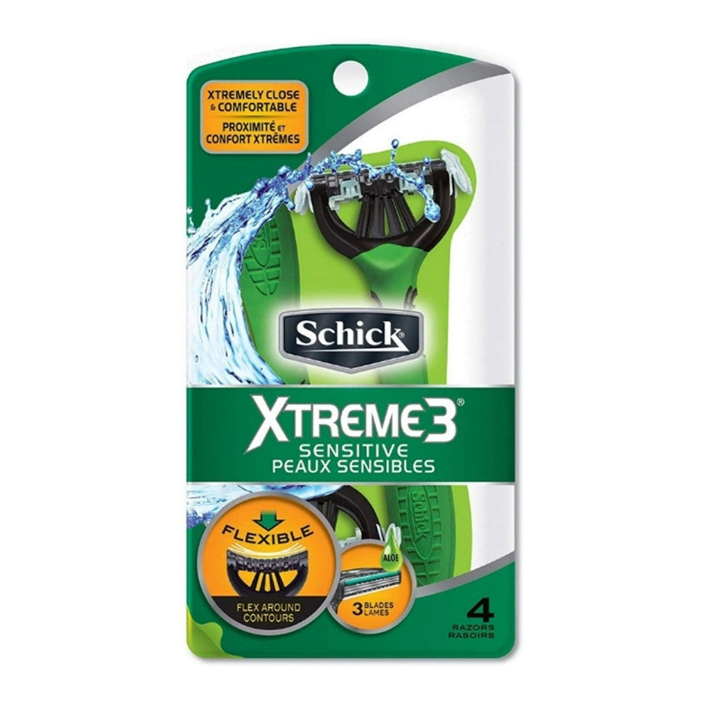Schick Xtreme Iii Xtra Smooth Razors, Disposable, 4 Ea